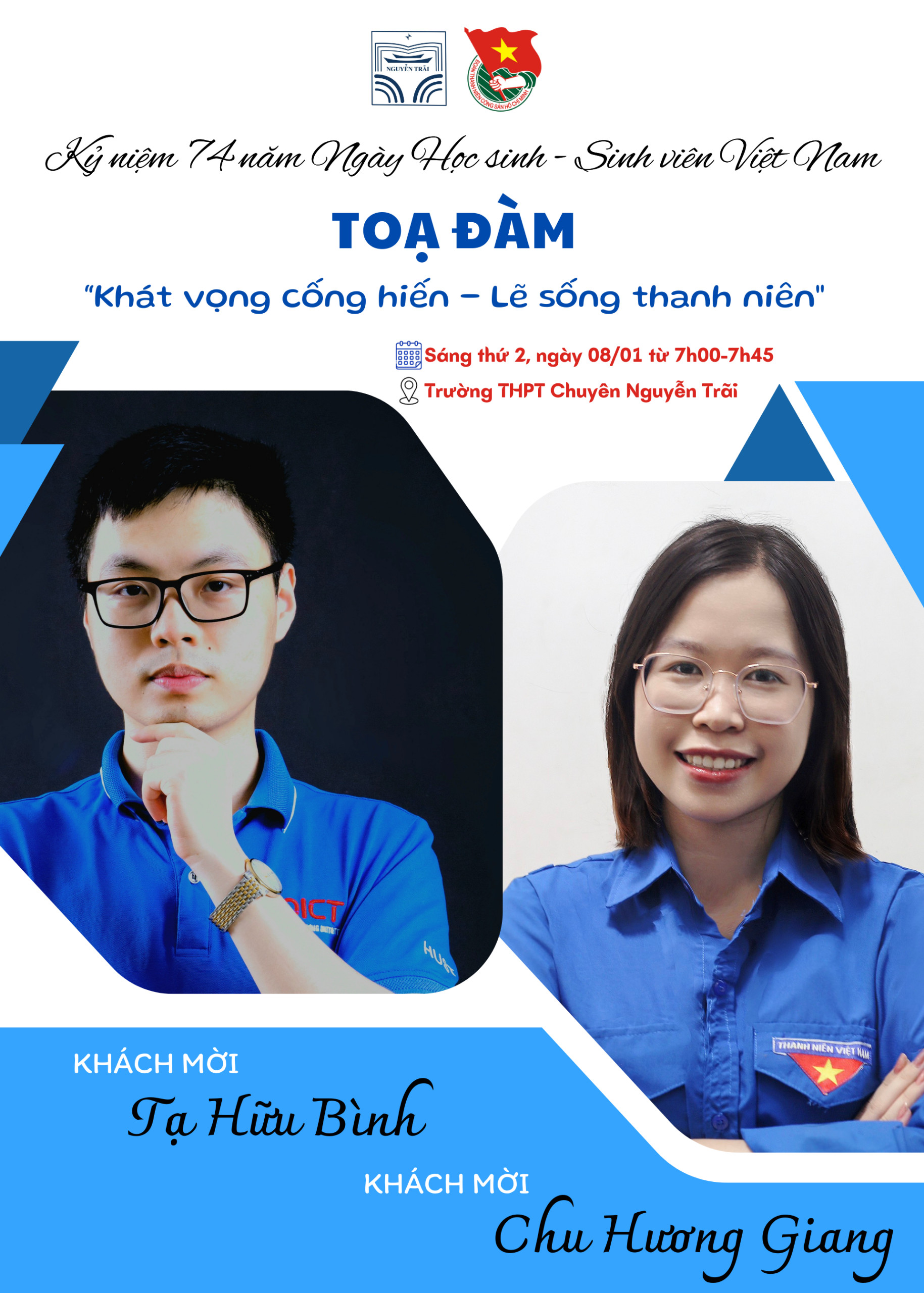 Hé lộ các diễn giả đặc biệt trong buổi tọa đàm “Khát vọng cống hiến - lẽ sống thanh niên”